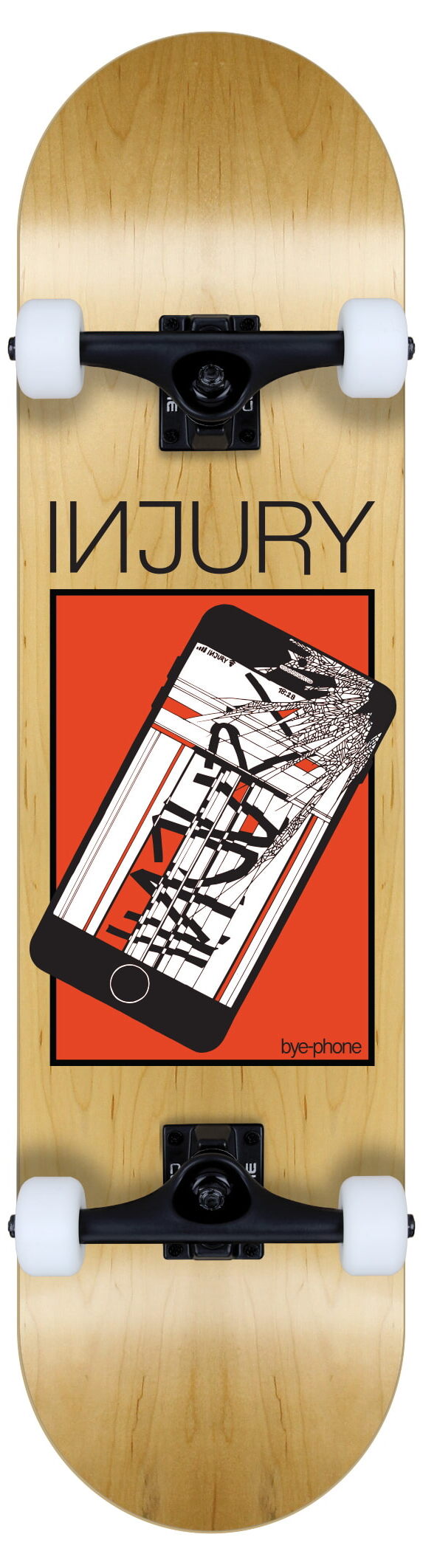 INJURY complete Skateboard Bye-Phone INJURY complete Skateboard Bye-Phone