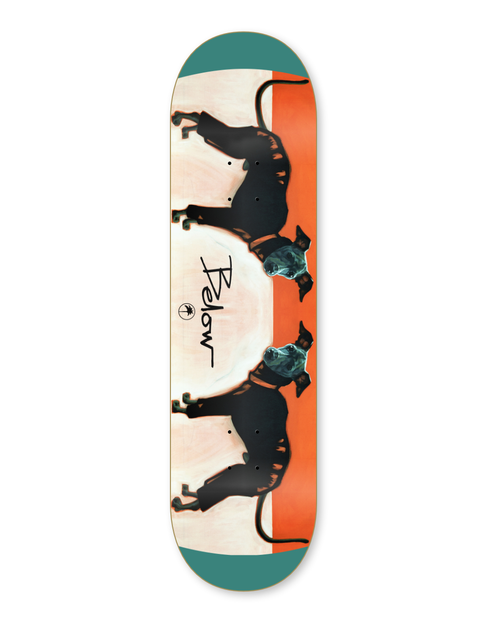 Below Skateboards The Dogs Skateboard Deck Below Skateboards The Glow Skateboard Deck
