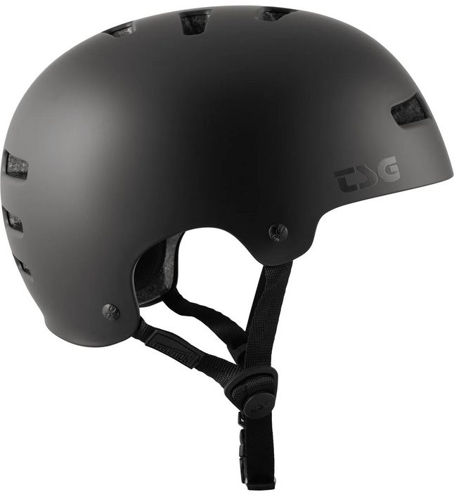 TSG Helm Evolution Solid Colors satin dark black