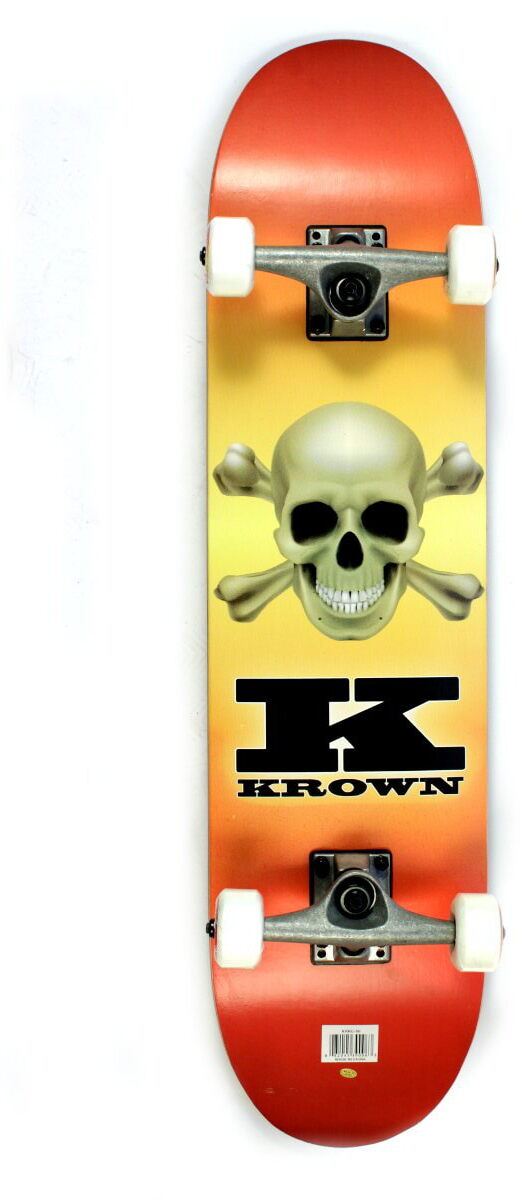 Krown Complete Skateboard Rookie Skull Fade 7.5 Krown Complete Skateboard Rookie Skull Fade 7.5