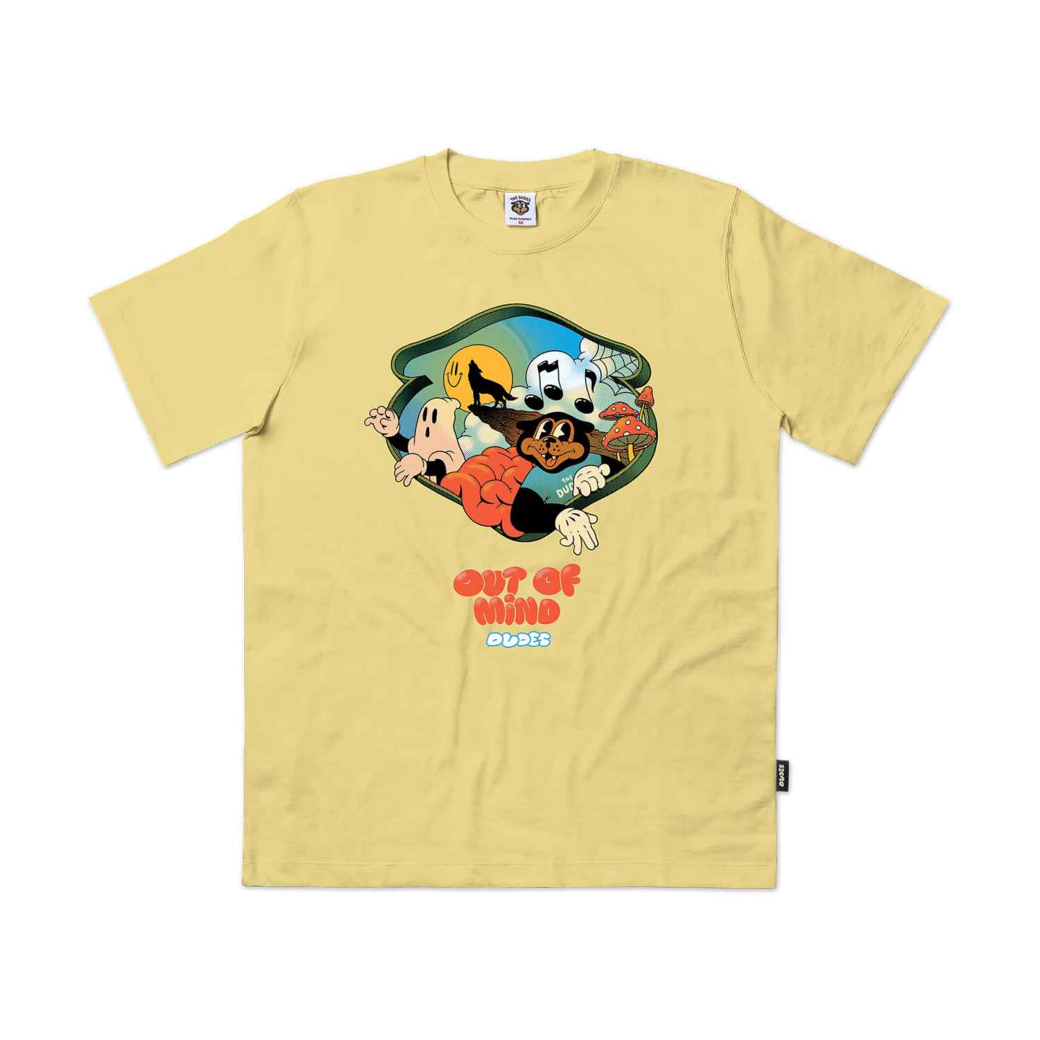 The Dudes Inner World Seasonal T-Shirt - custard The Dudes Inner World Seasonal T-Shirt - custard XXXL