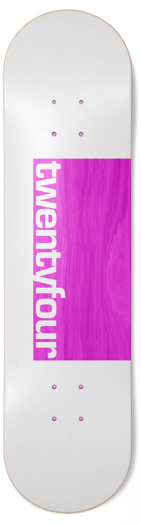 Skateshop24 - twentyfour white Skateboard Deck Skateshop24 - twentyfour white Skateboard Deck 8.75