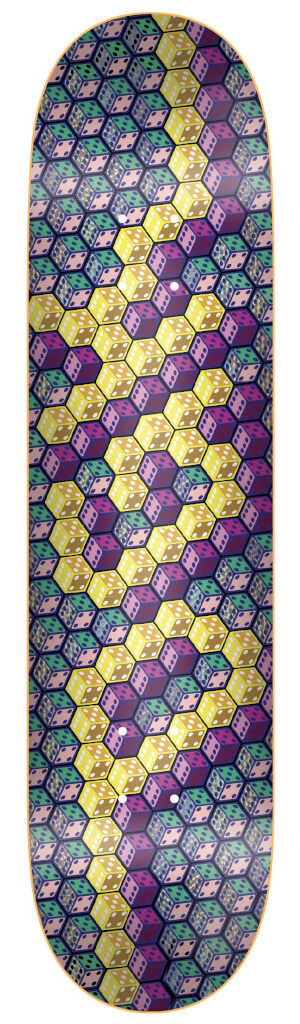 DGK Dicey Hologram (Foil) Deck - 8.0 DGK Dicey Hologram (Foil) Deck - 8.0