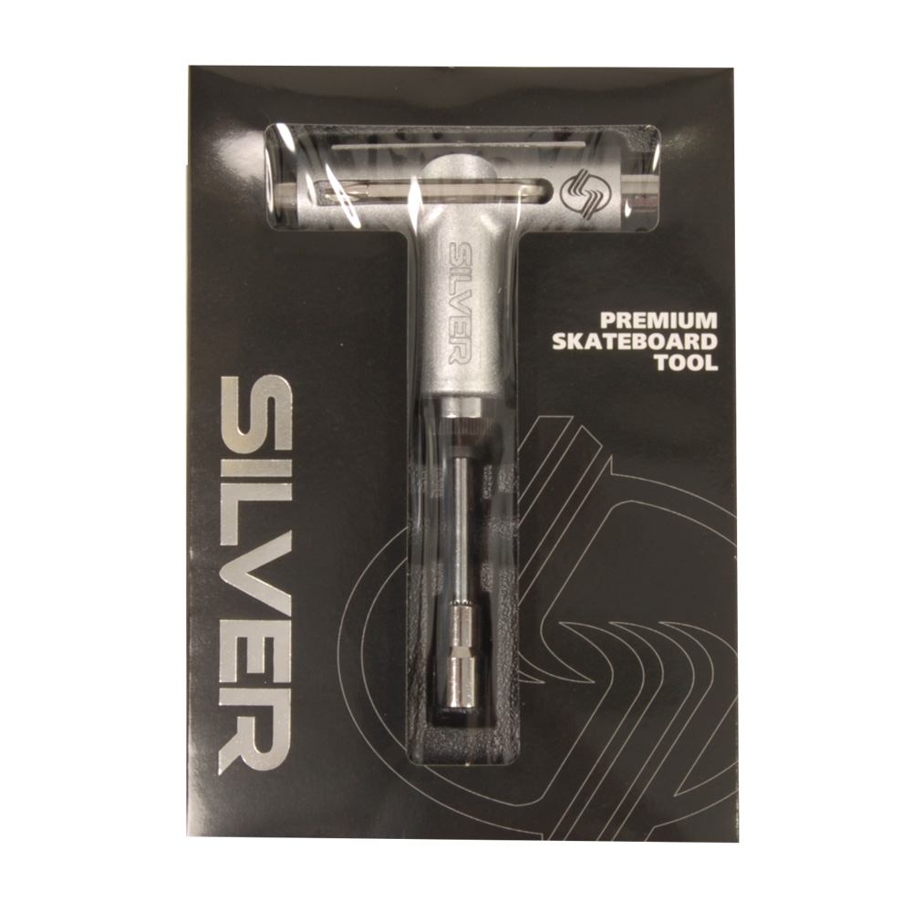 Silver Metalic Silver Skate Tool