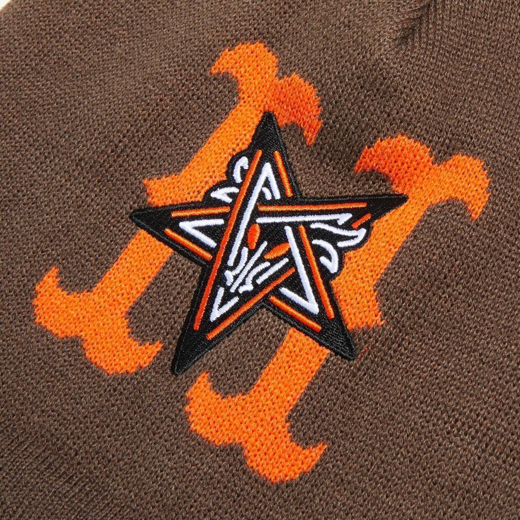 HUF X Thrasher Field Crew Beanie - chocolate HUF X Thrasher Field Crew Beanie - chocolate