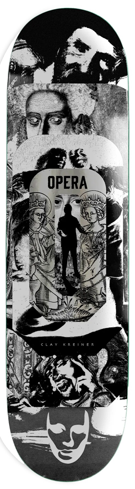 Opera Skateboard Deck Kreiner Stacked 8,50