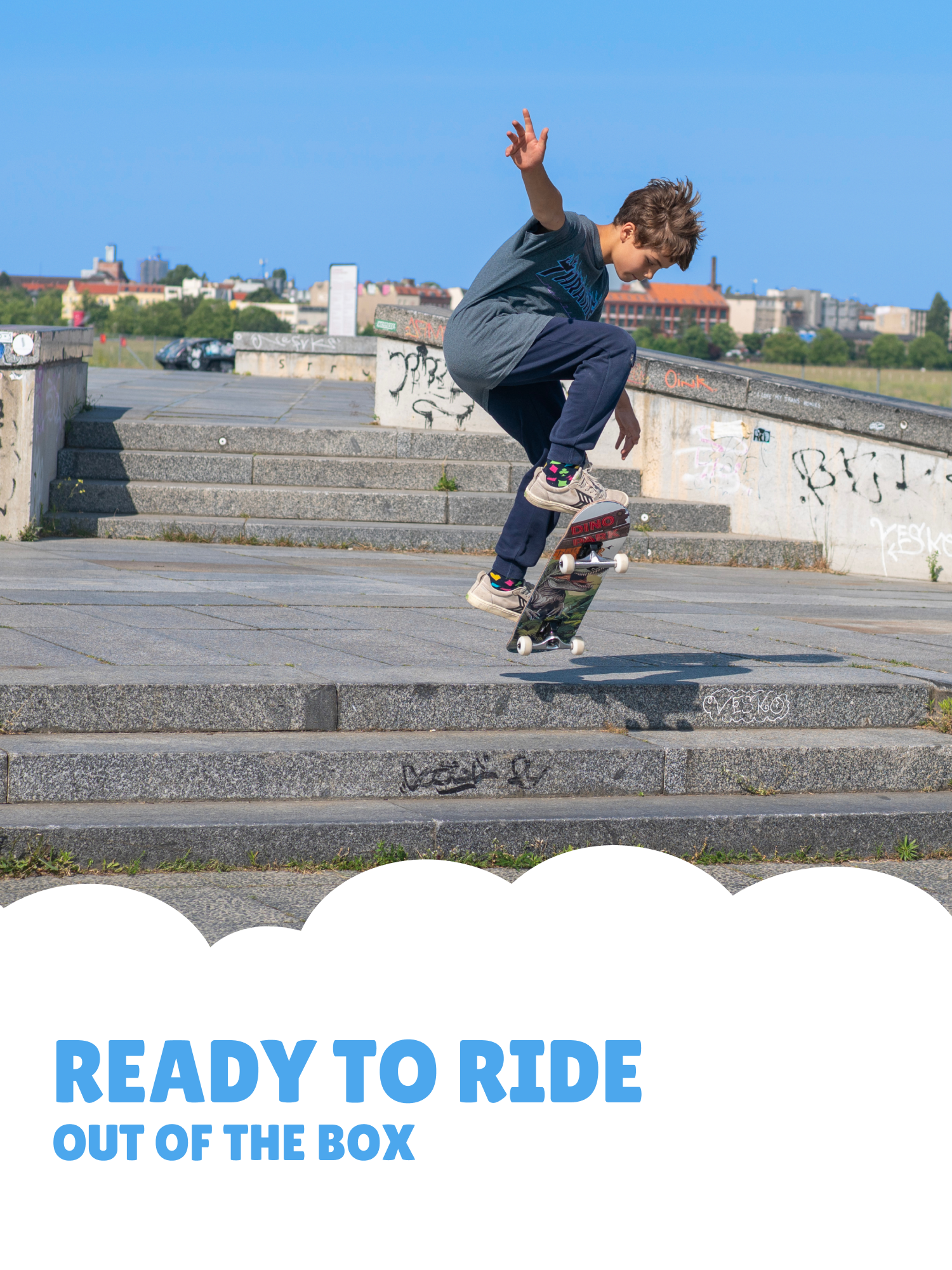 Airplane – Kids' Skateboard 6.5" Little Boards Kinder Skateboard Trasher 7.25