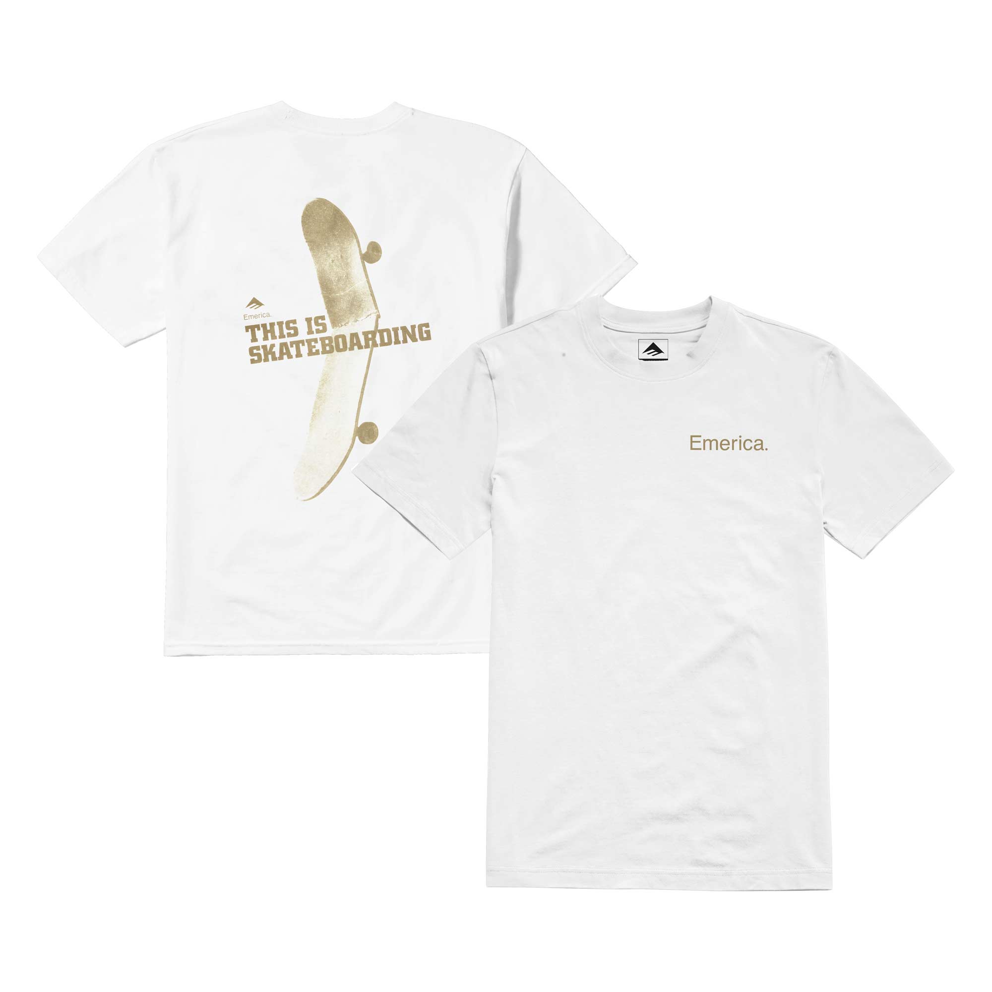 EMERICA T-Shirt THIS IS SKATEBOARDING S/S, white M