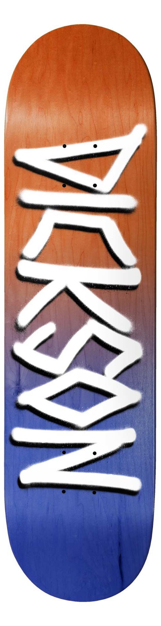 DEATHWISH Deck GANG NAME JD ORG/NAV 8.25, orange/navy 8.2 DEATHWISH Deck GANG NAME JD ORG/NAV 8.25, orange/navy 8.2