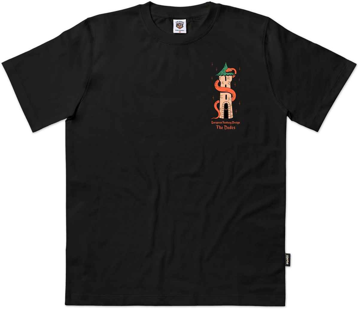 The Dudes European Fantasy Tower Classic T-Shirt - black The Dudes European Fantasy Tower Classic T-Shirt - black XL