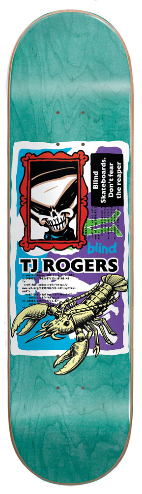 Blind Skateboard Deck Rogers Lobster Car 8,25 SAP