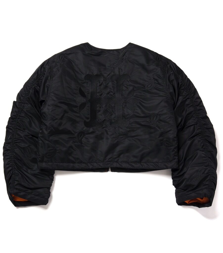 HUF Paisley Satin Bomber - black L