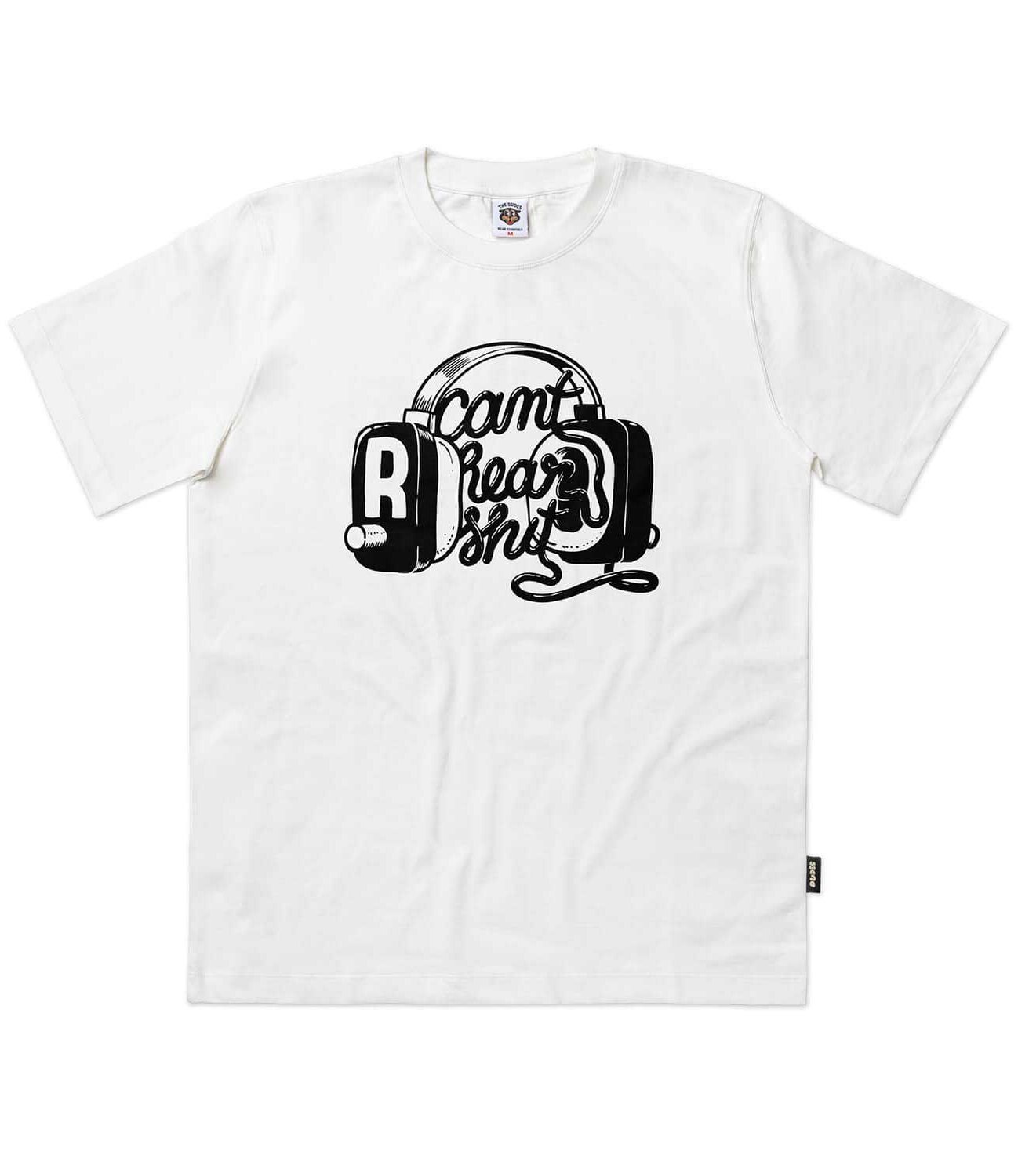 1006729-1 The Dudes Cant Hear Shit T-Shirt - off-white