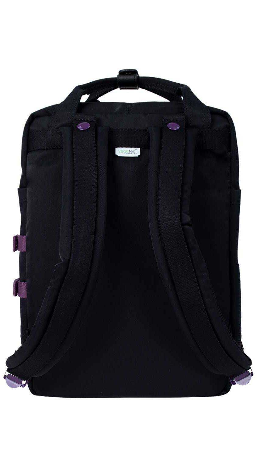 Doughnut Macaroon Happy Camper Series Rucksack - black
