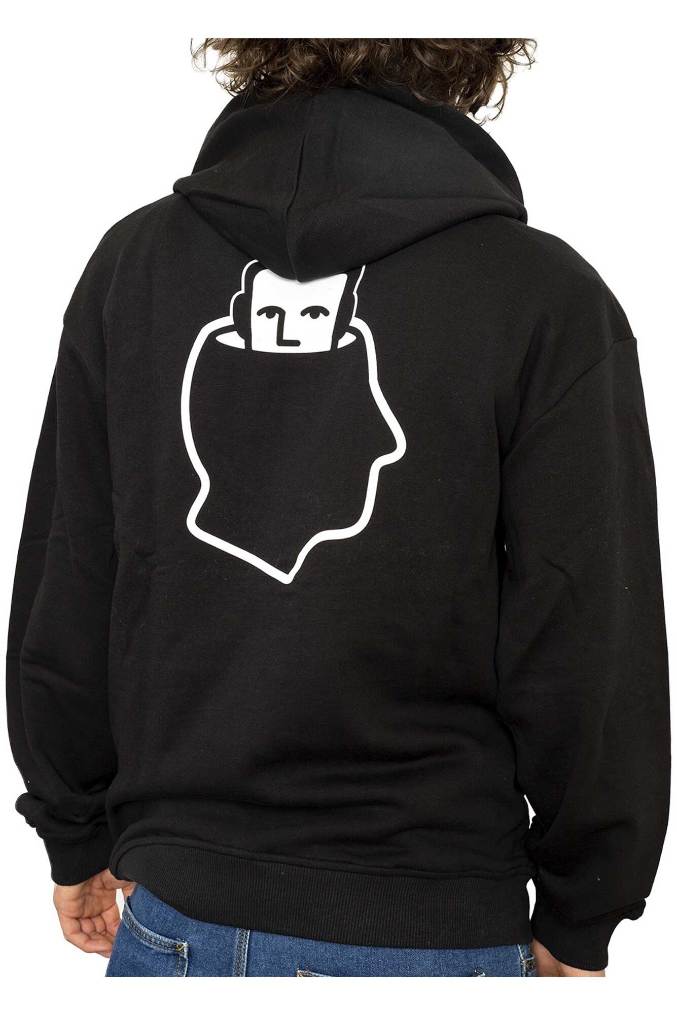 NNSNS Sweat HEAD LOGO Hooded black NNSNS Sweat HEAD LOGO Hooded black
