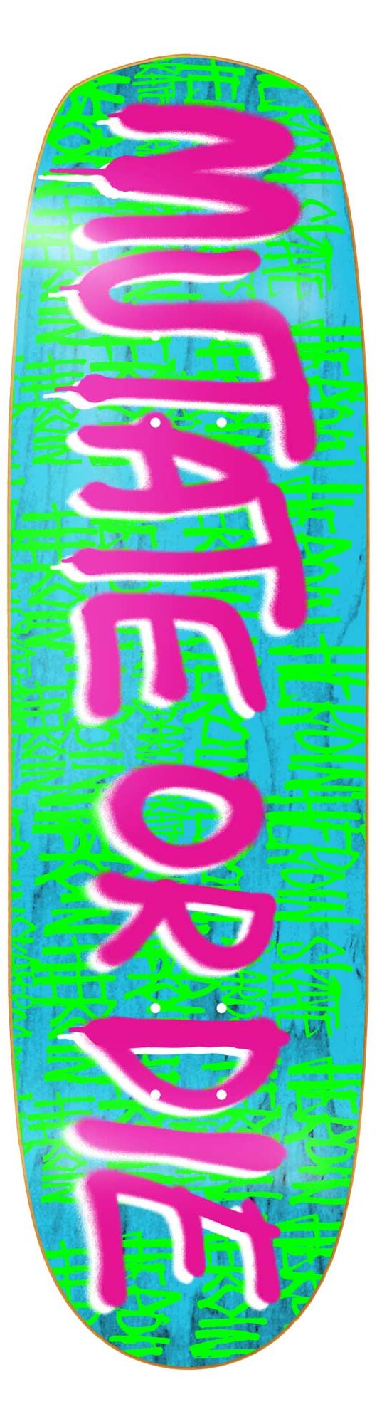 HEROIN Deck MUTATE OR DIE TEAM 8.7, teal 8.7 HEROIN Deck MUTATE OR DIE TEAM 8.7, teal 8.7