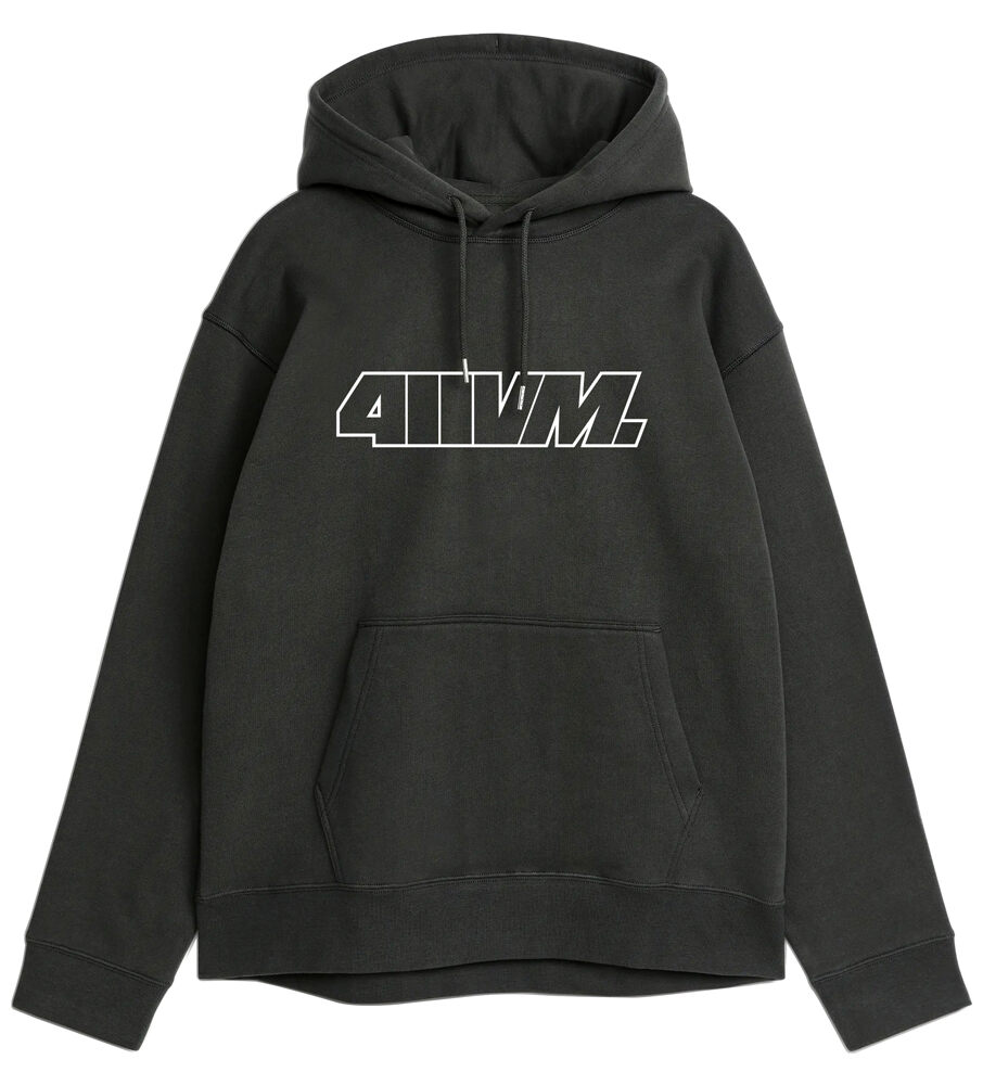 41162001-1 Kapuzenpulli 411 Outline Black XL