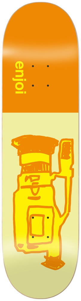 Enjoi Skateboard Deck Team Glitch 8,25 R7 Orange