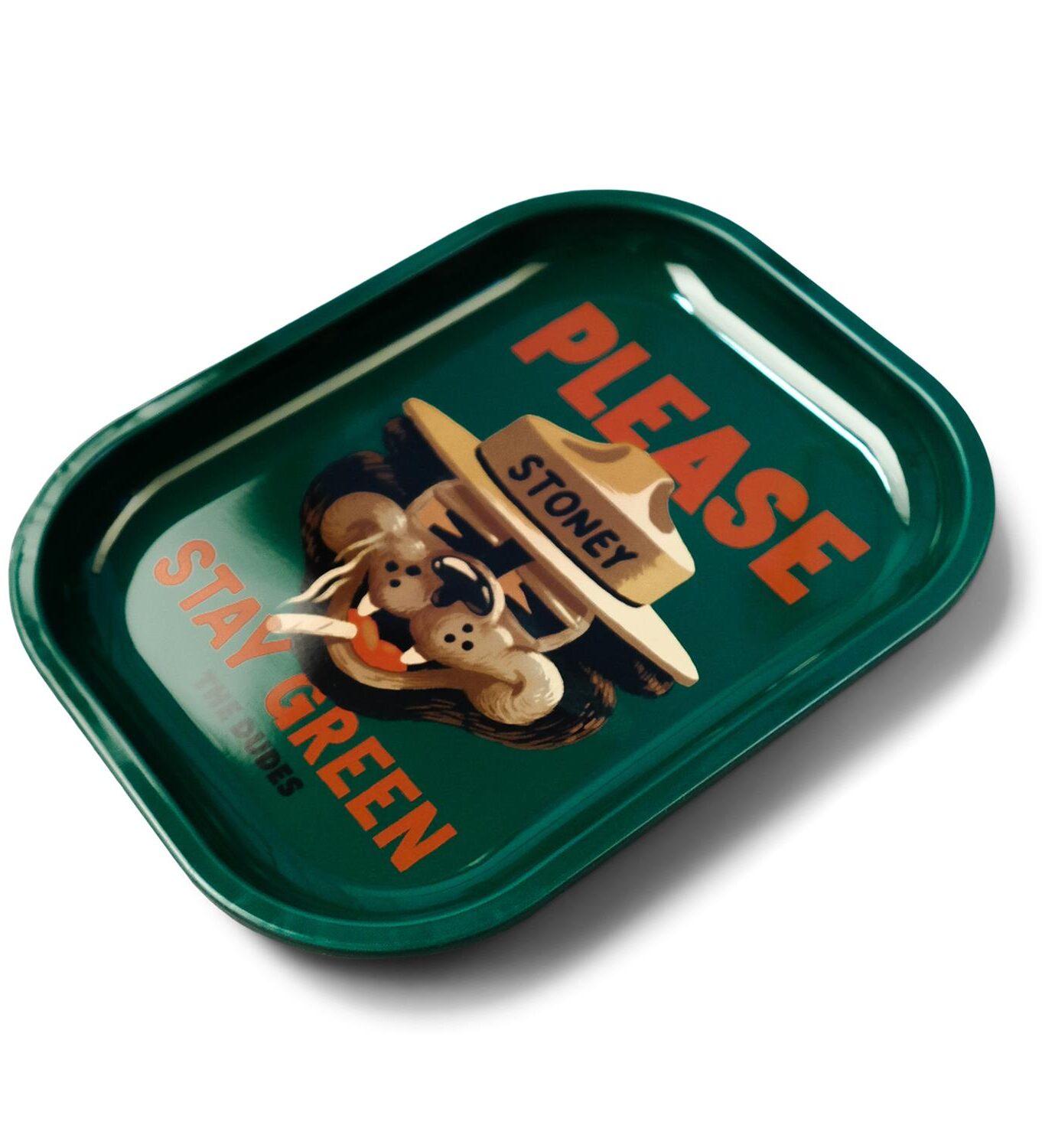The Dudes Stay Green Rolling Tray - bottle green The Dudes Stay Green Rolling Tray - bottle green