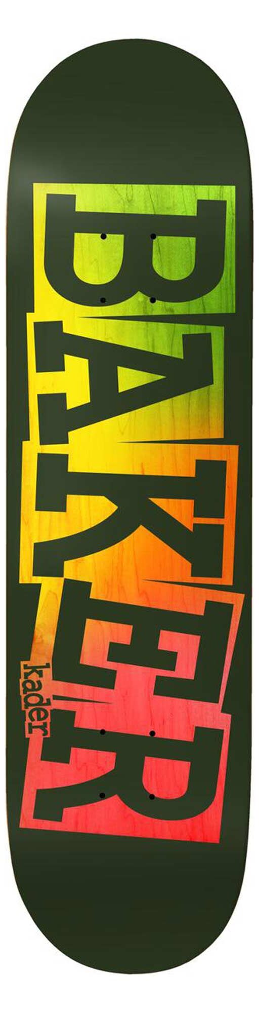 BAKER Deck RIBBON GRN RAINBOW 8.125, green 8.1