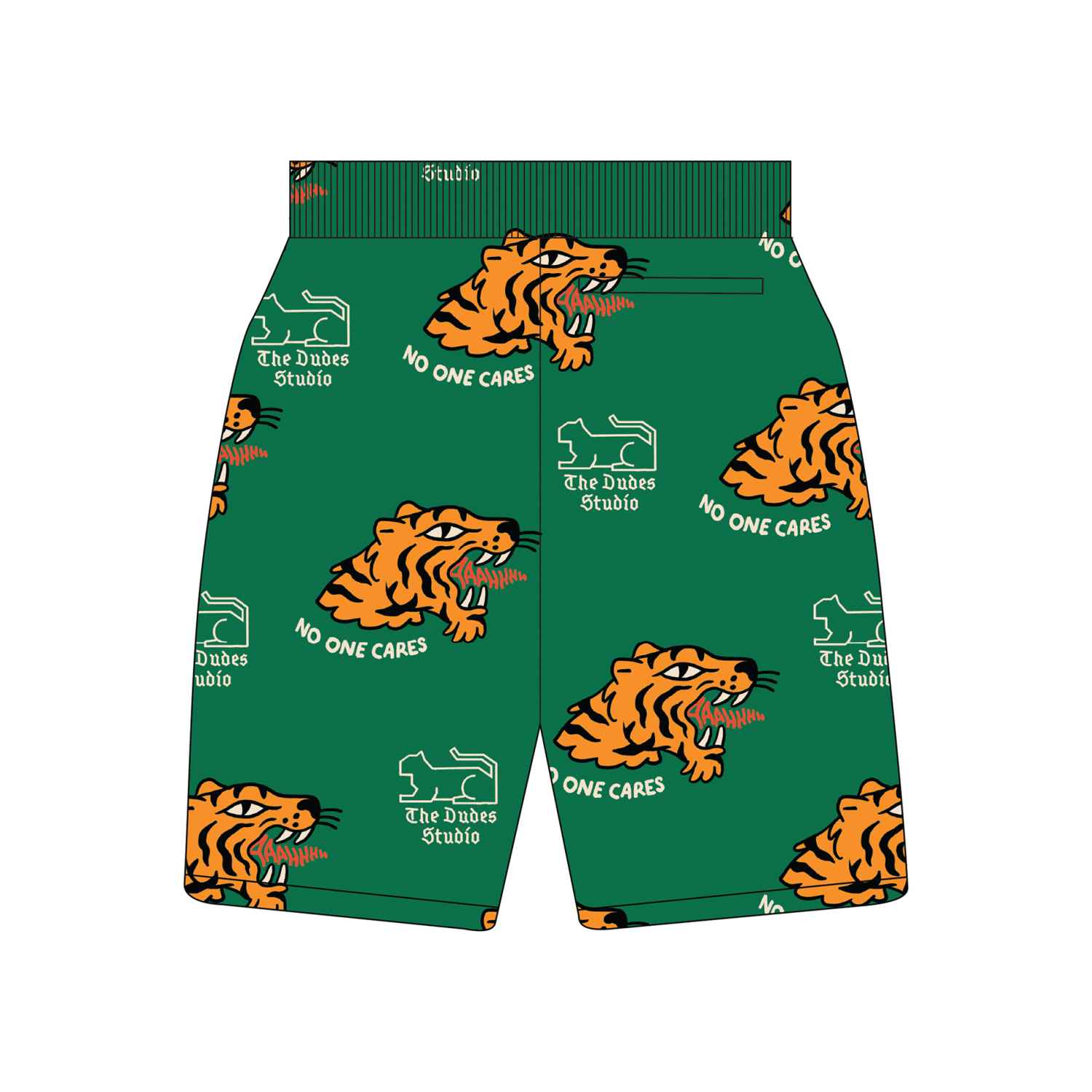The Dudes No one cares pattern Sweatpants Short - Multicolor XXXL