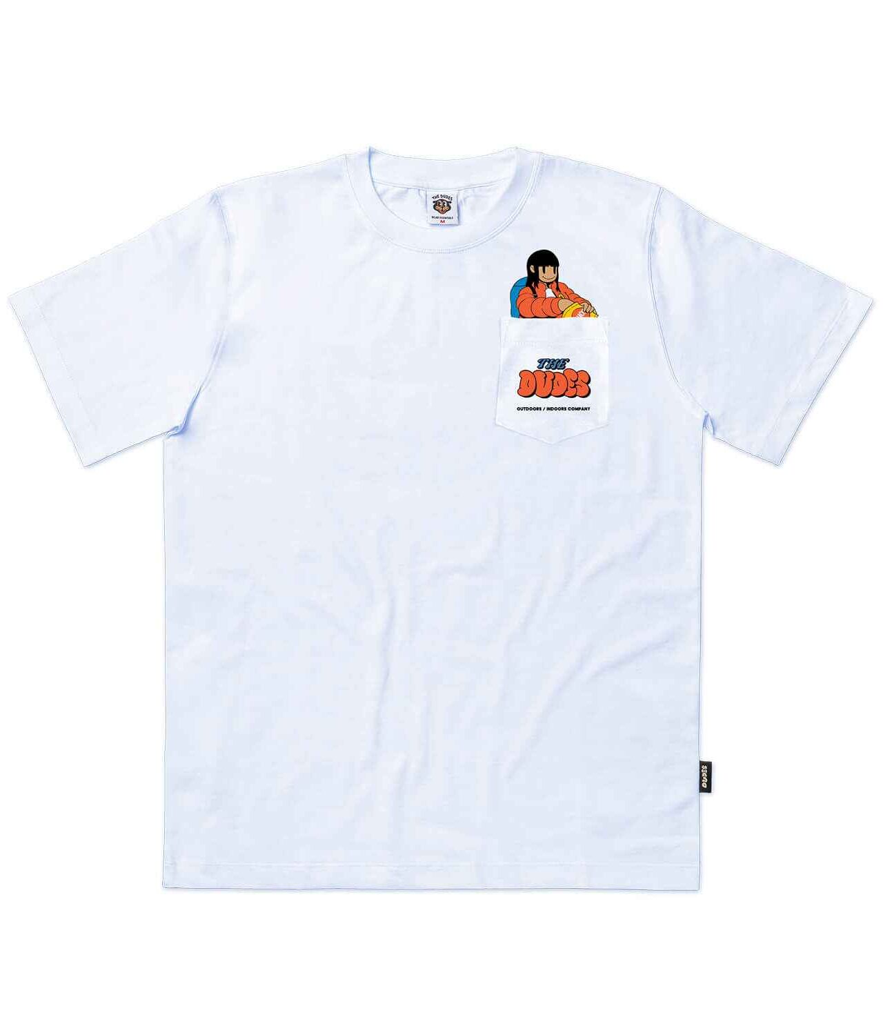 10027801-1 The Dudes Pocket Climber T-Shirt - white