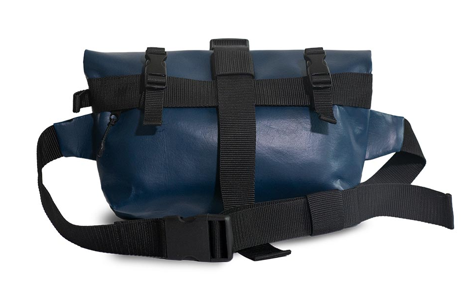 Brettretter Handlebar Bag Kunstleder dunkelblau