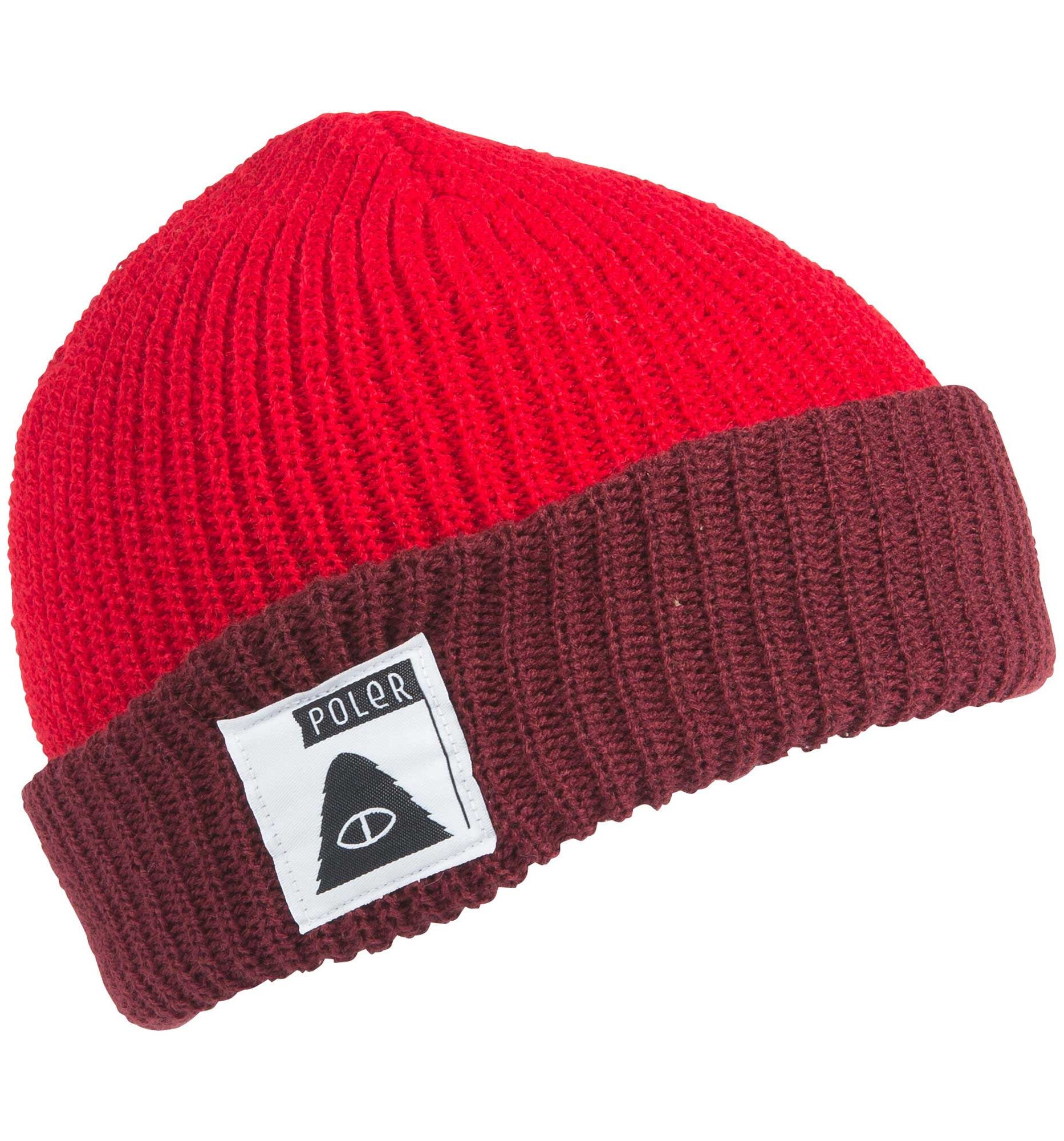 POLER Beanie TRAILBOSS, dark red POLER Beanie TRAILBOSS, dark red