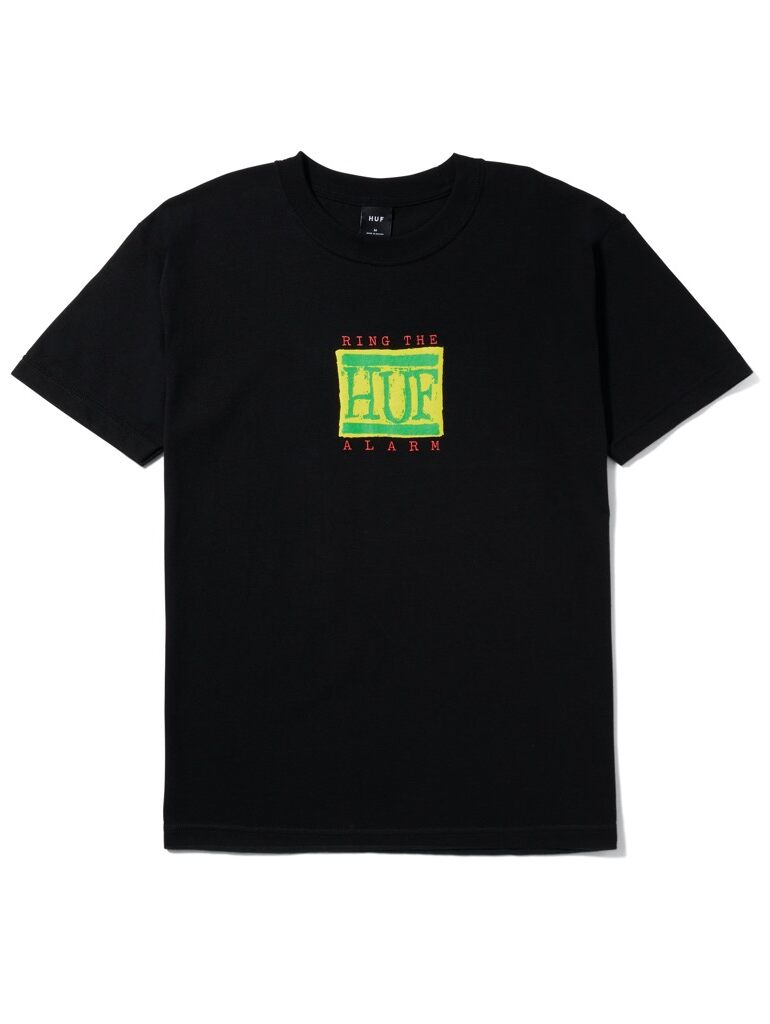 HUF Alarm T-Shirt - black XL HUF Alarm T-Shirt - black XXL