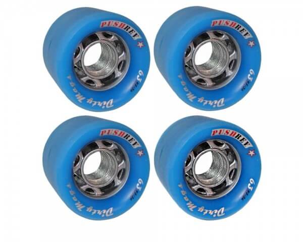 PUSHREV Dirty Mags Longboard Wheels 66mm 80A Blue