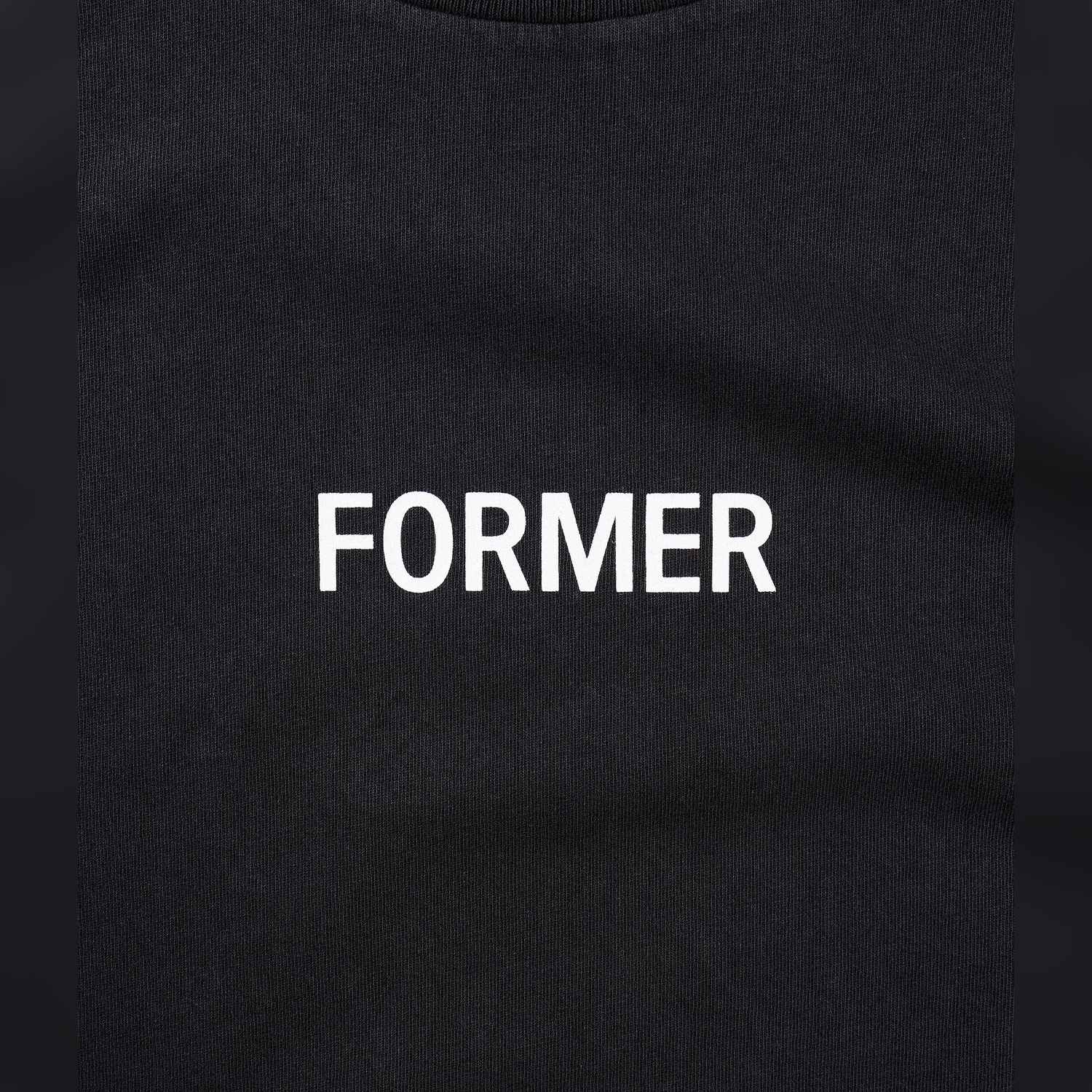 fte-26102-wshblk-4 Former Legacy Overdye T-shirt - washed black XS