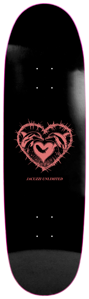 Jacuzzi Skateboard Deck Dolphin logo