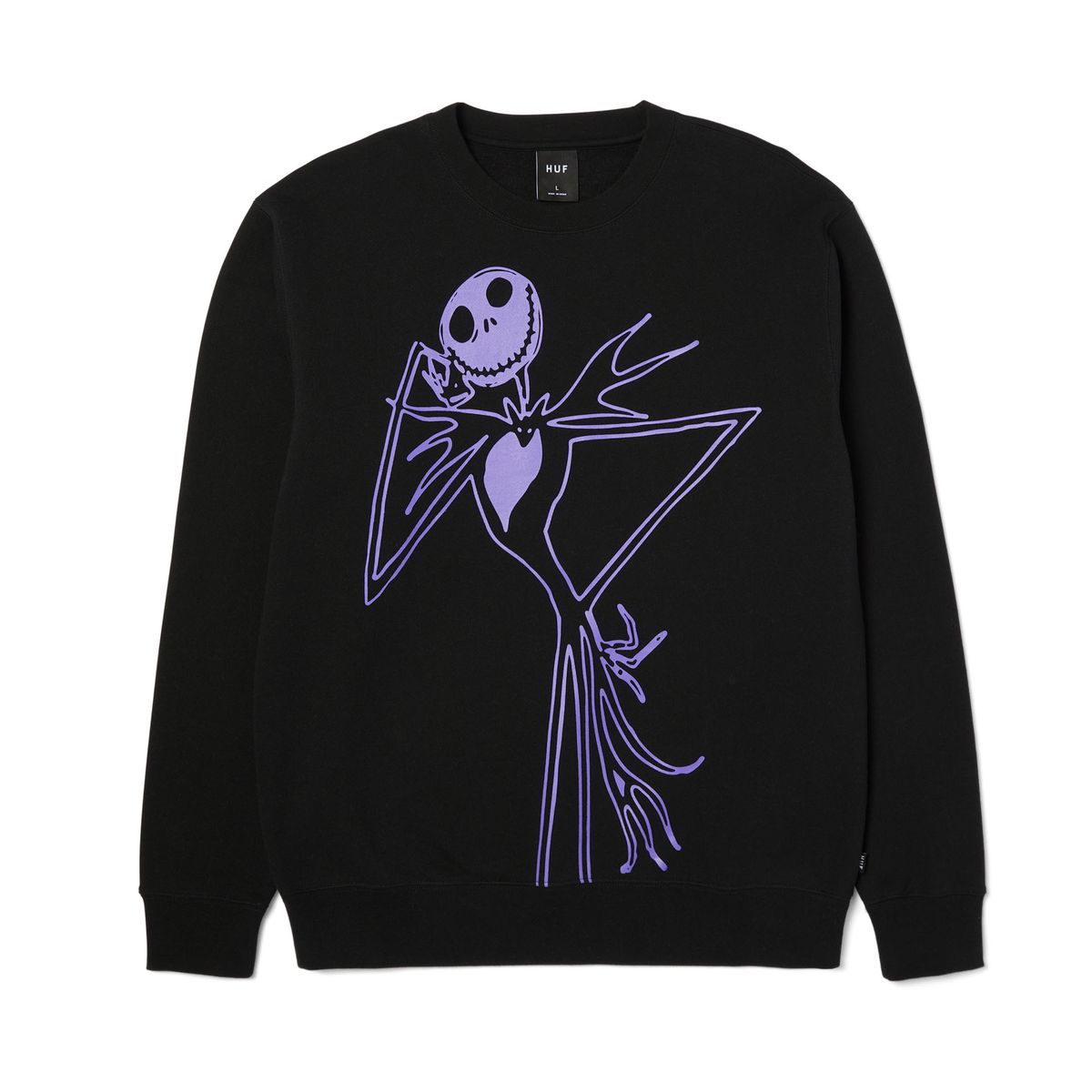 HUF Jack Skellington Sweatshirt - black HUF Jack Skellington Sweatshirt - black XXL