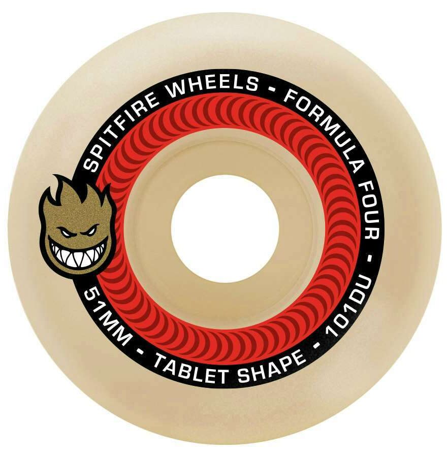 Spitifre Skateboard Wheels F4 Tablets Natural 101a 51mm Spitifre Skateboard Wheels F4 Tablets Natural 101a 51mm