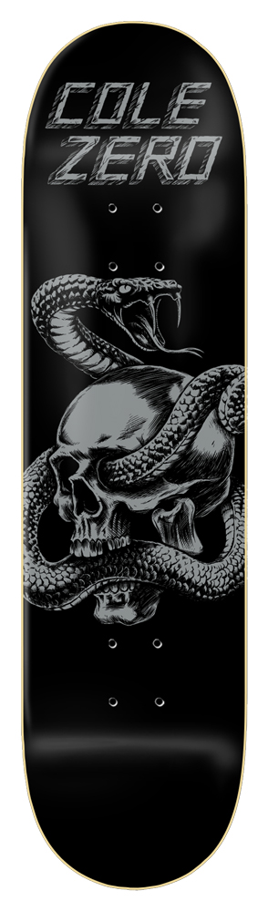 Zero Skateboard Deck Cole Skull & Snake 8,25 Zero Skateboard Deck Cole Skull & Snake 8,25