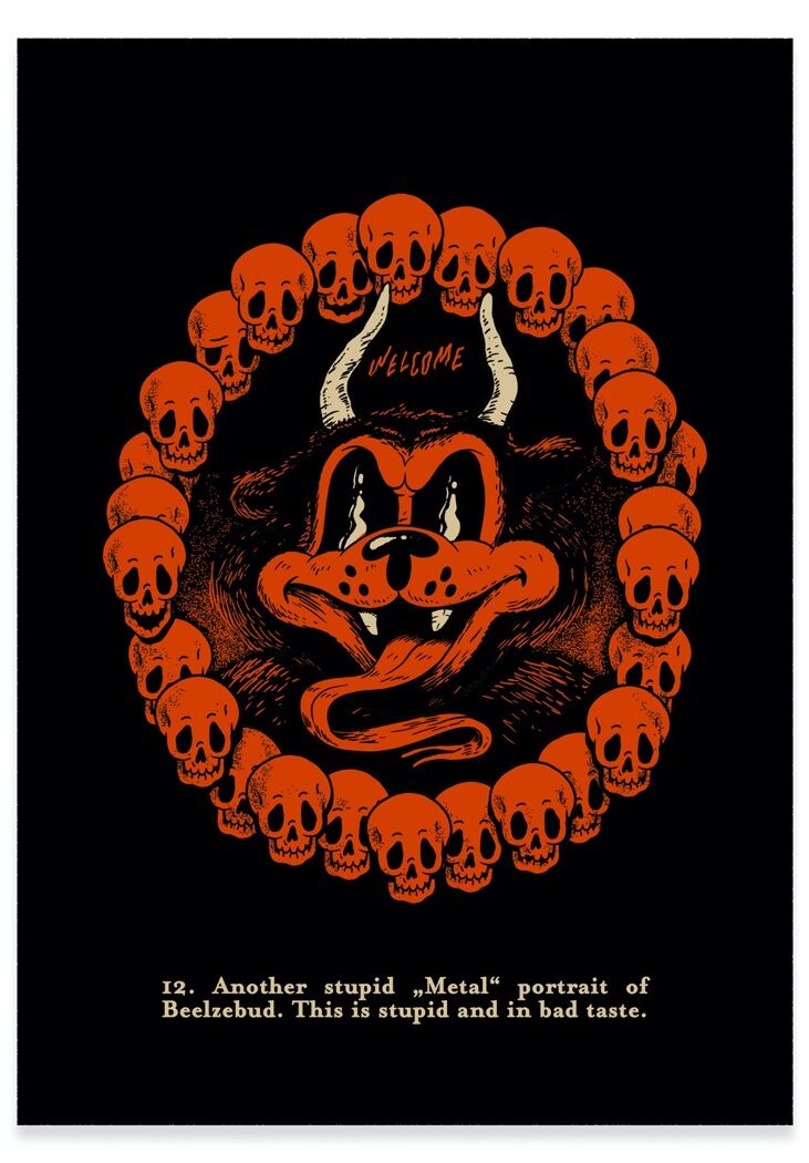 The Dudes Belzeebud Unlimited Print - black The Dudes Belzeebud Unlimited Print - black