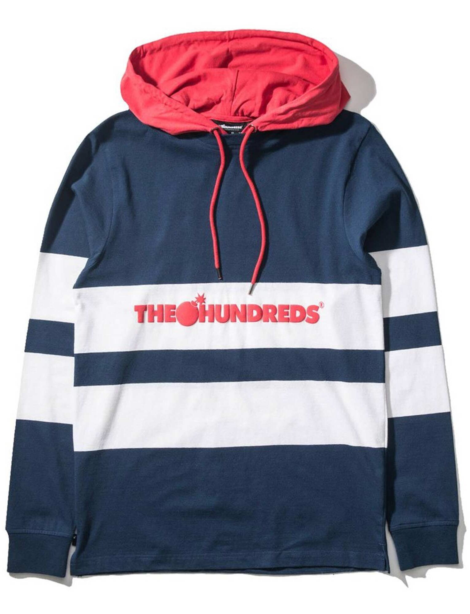 THE HUNDREDS Longsleeve RIDGE Hooded, navy L