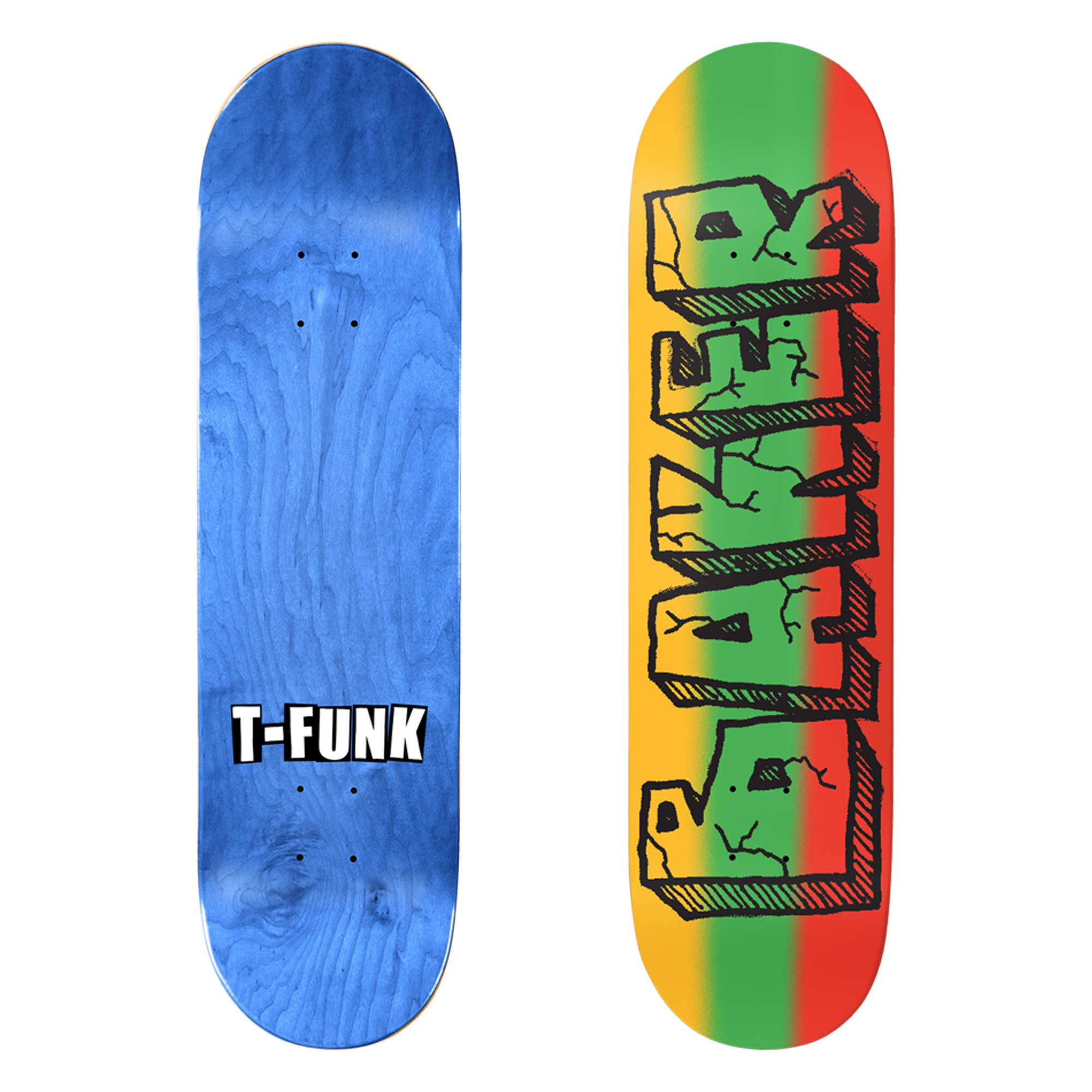 BAKER Deck JAMMYS TF 8.5, yellow/green/red 8.5