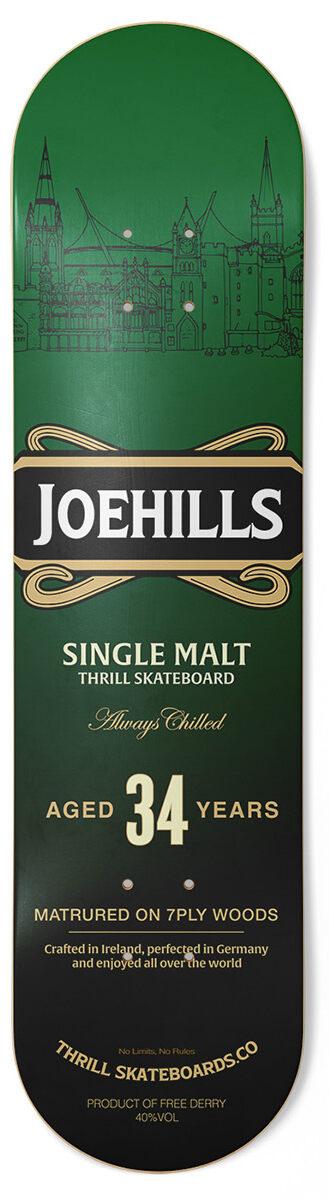 Thrill Skateboard Deck Joe Hill Hillmills 8.13