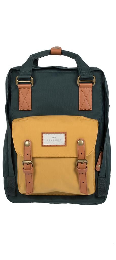 Doughnut Macaroon Rucksack - slate green x yellow Doughnut Macaroon Rucksack - slate green x yellow