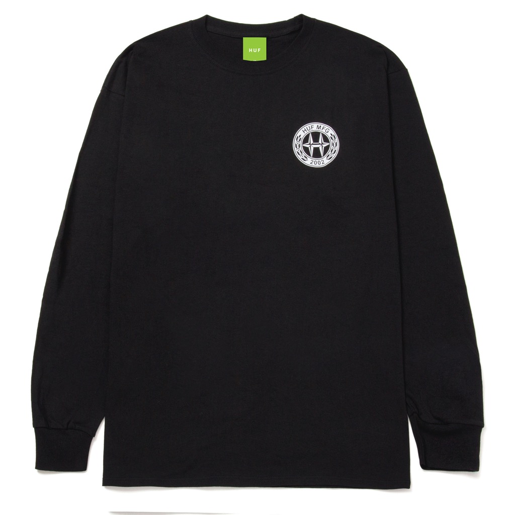 HUF Downtown Spinning Longsleeve - black S