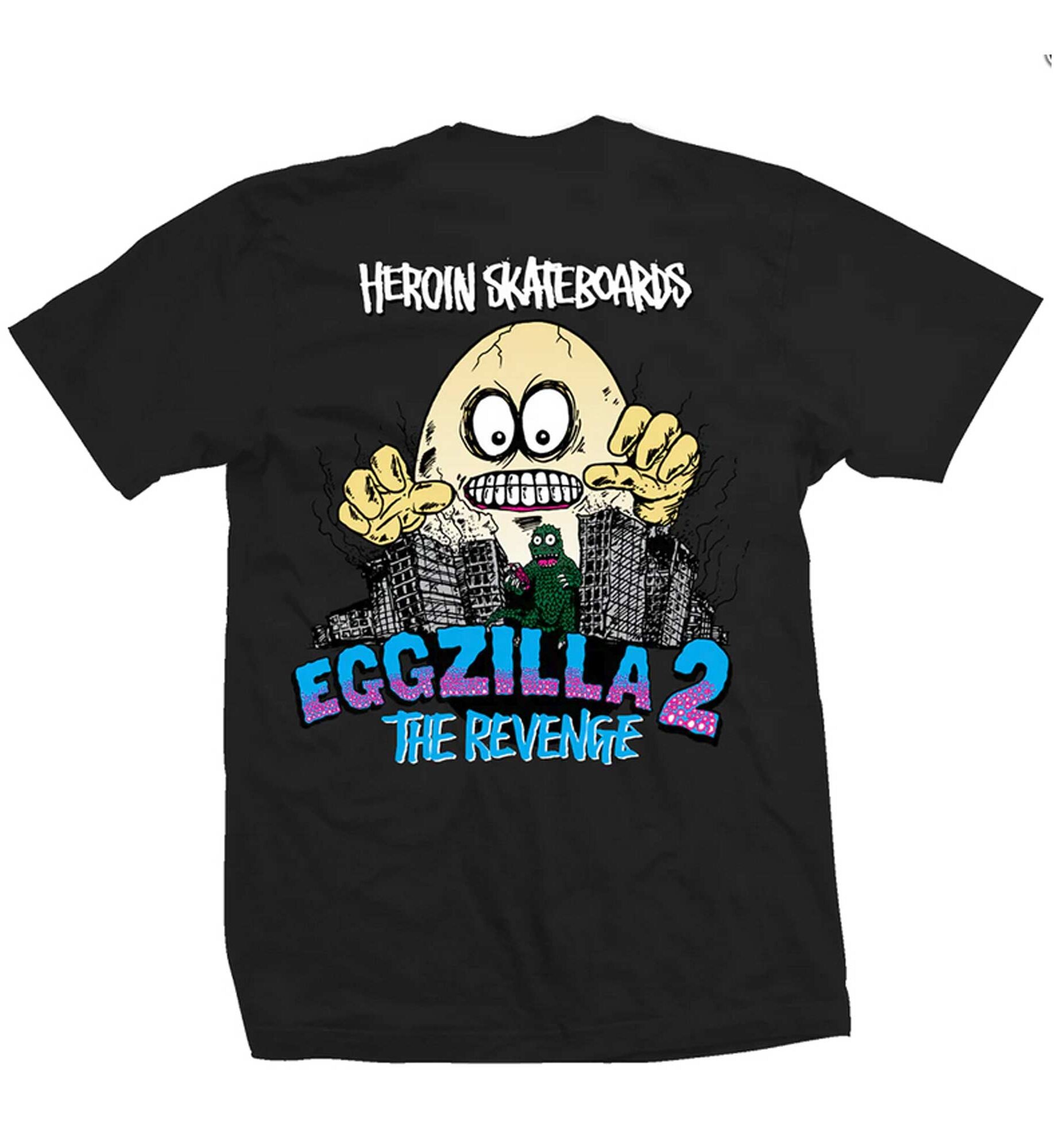 HEROIN T-Shirt EGGZILLA 3, black XL