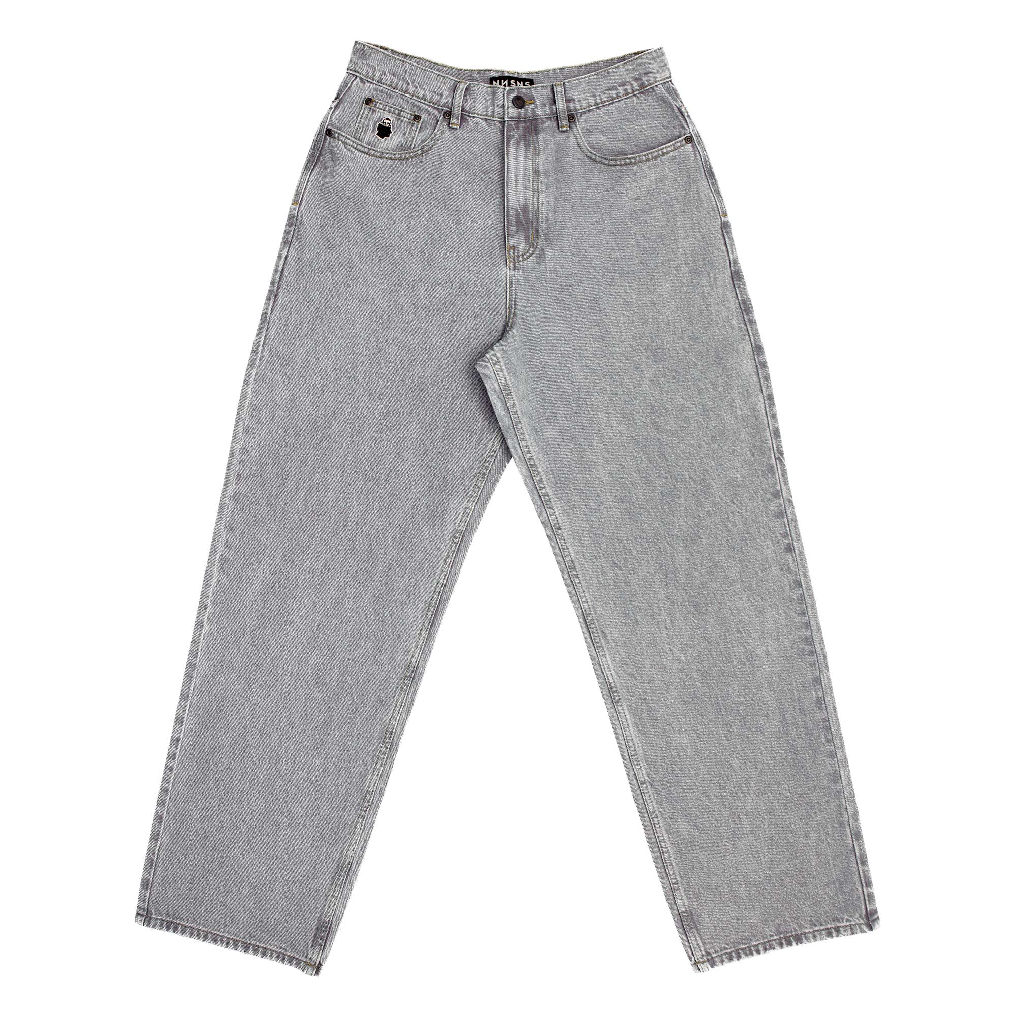 NNSNS Pant BIGGERFOOT SUPERSTRETCH DENIM, grey acid 36/32