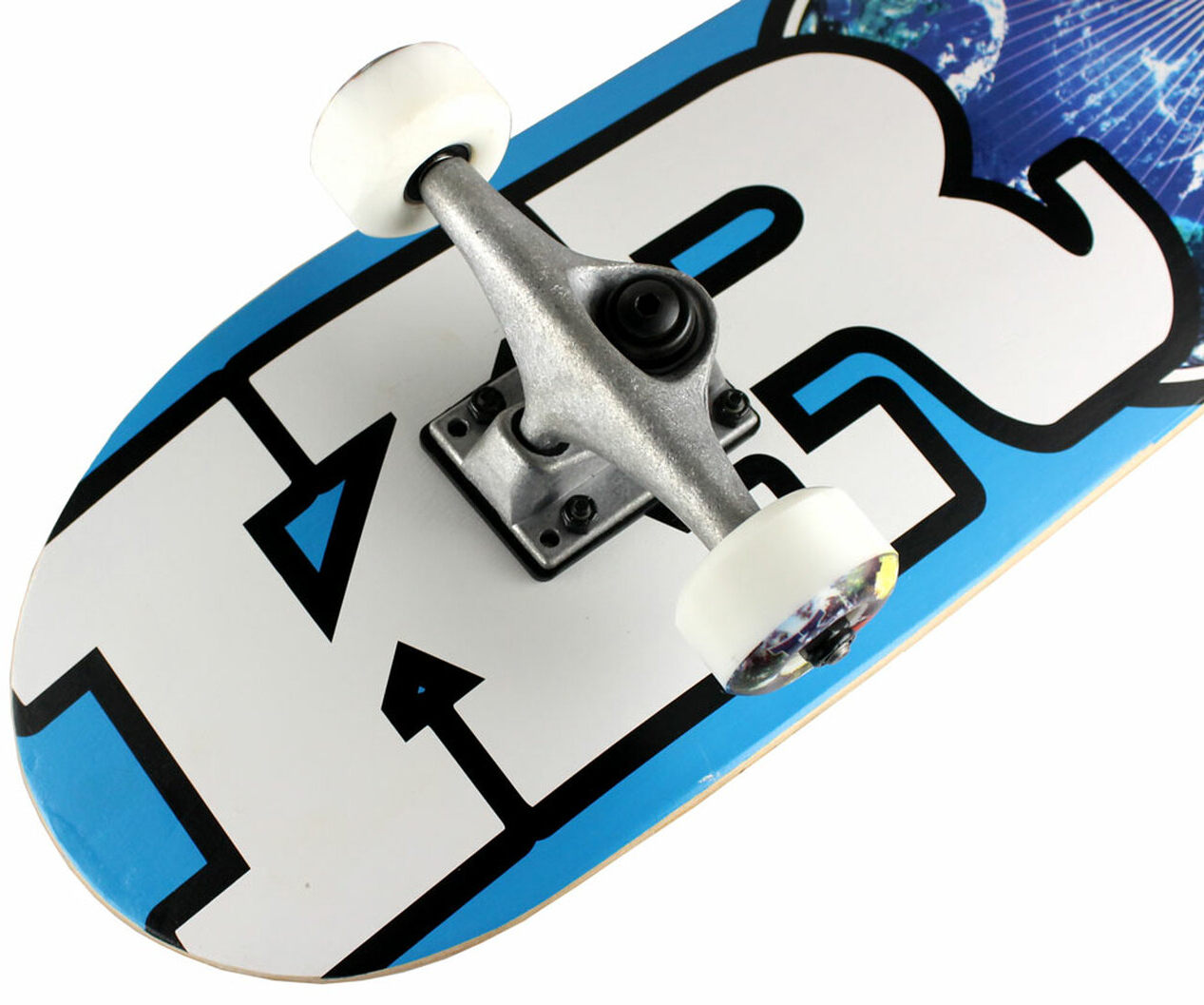 Krown Complete Skateboard Rookie world blue 7.5 Krown Complete Skateboard Rookie world blue 7.5