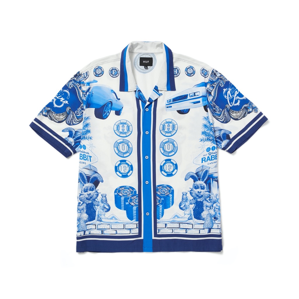 HUF Full House Rayon Hemd - white XXL