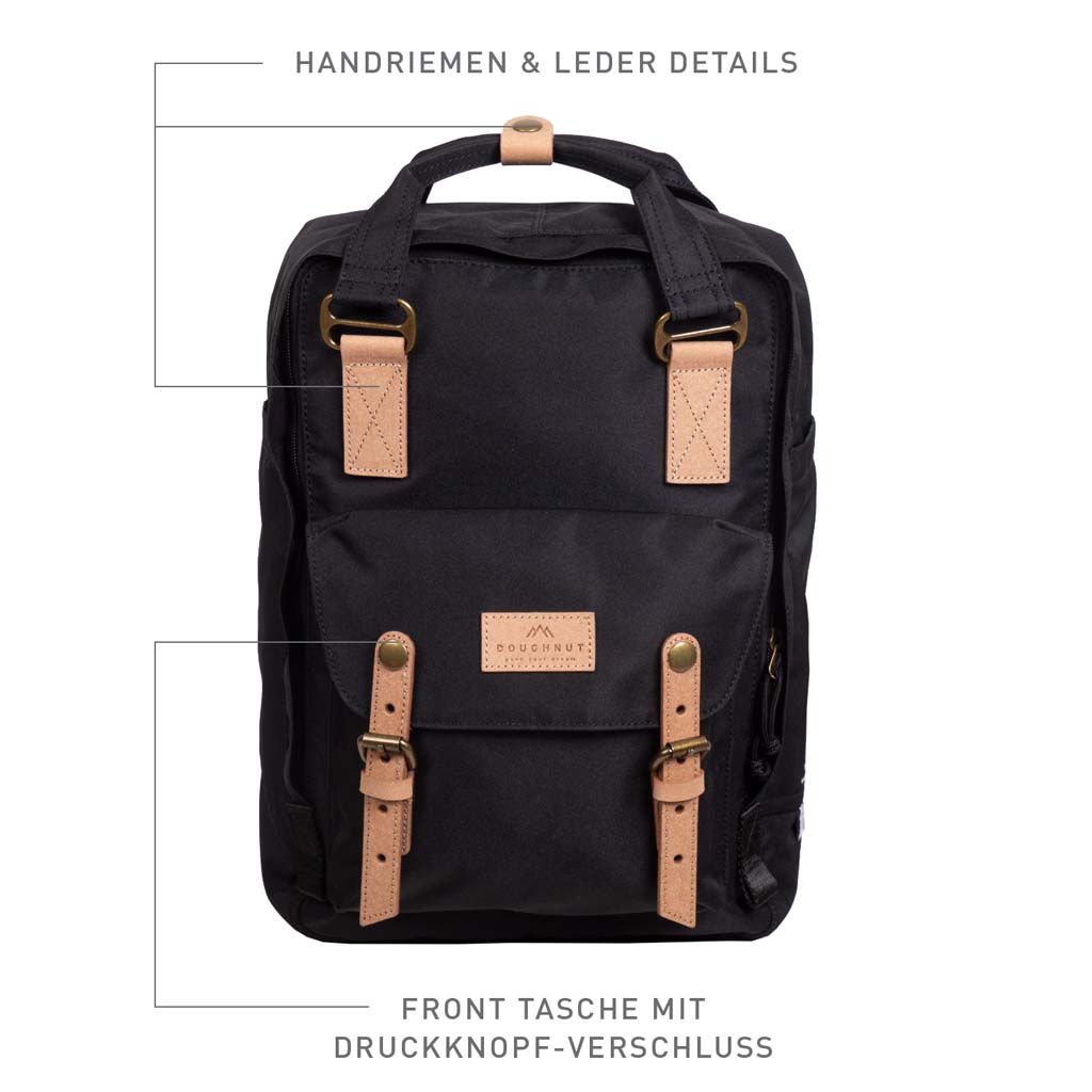Doughnut Macaroon Reborn Series Sac à dos noir