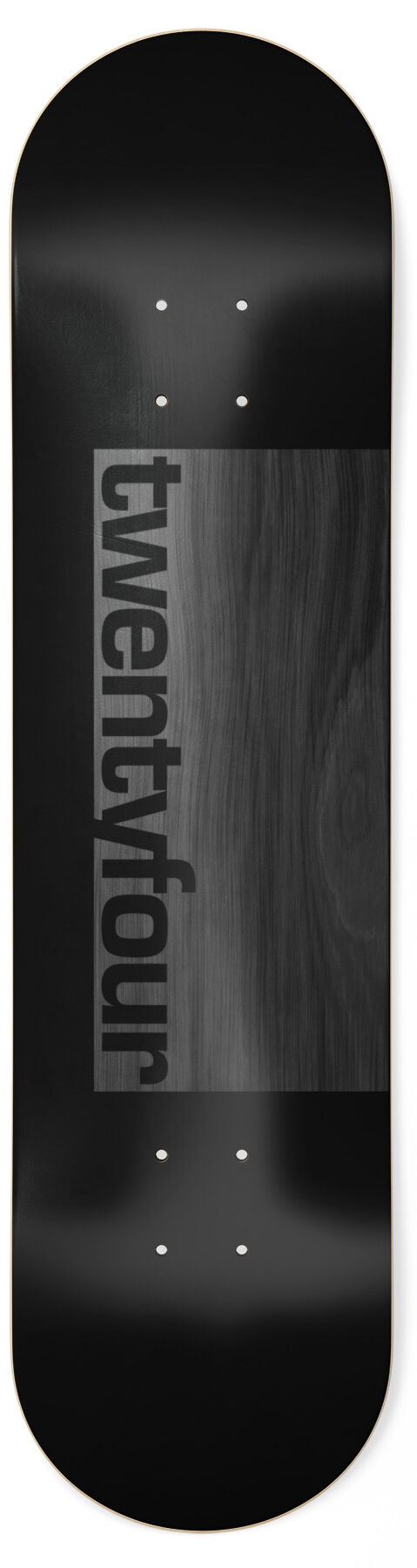 Skateshop24 - twentyfour black Skateboard Deck 8.75