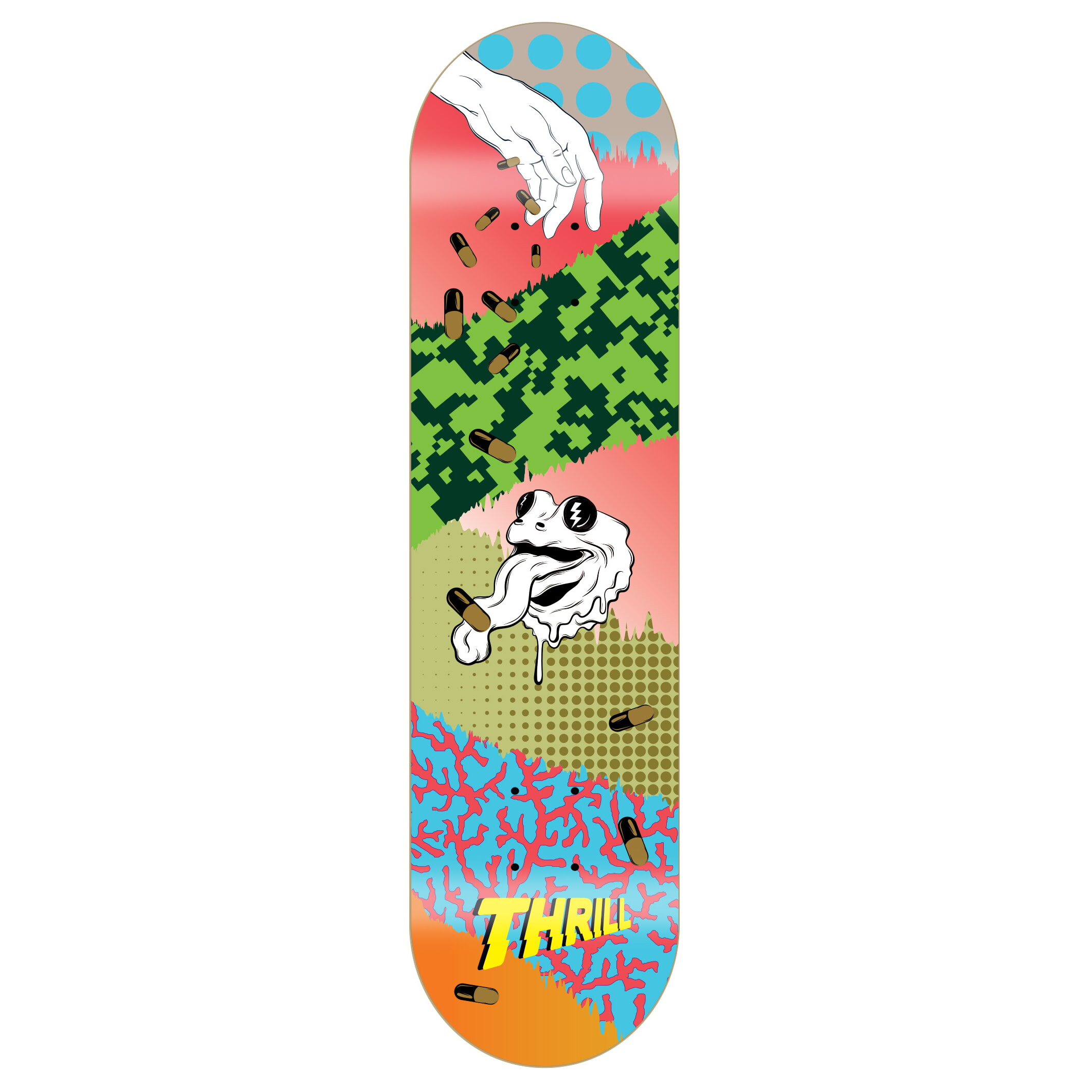 Thrill Skateboard Deck Frog Thrill Skateboard Deck Frog