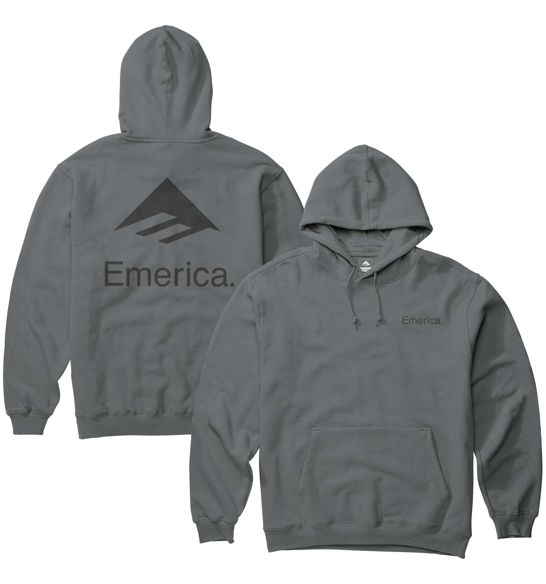 EMERICA Sweat LOCKUP HOODIE charcoal EMERICA Sweat LOCKUP HOODIE, charcoal XXL