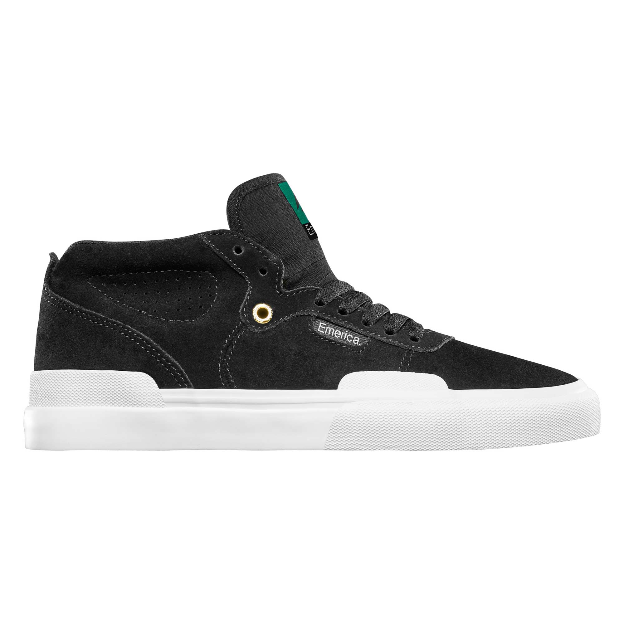 EMERICA Shoe PILLAR bla/whi/gol, black/white/gold 11½